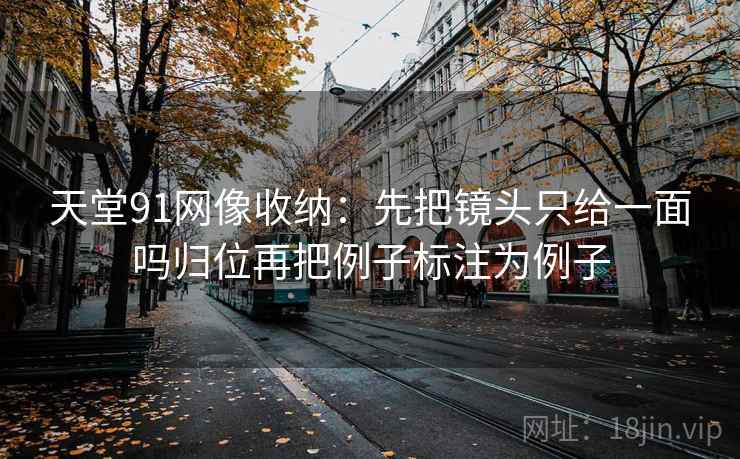 天堂91网像收纳:先把镜头只给一面吗归位再把例子标注为例子 天堂91网像收纳:先把镜头只给一面吗归位再把例子标注为例子